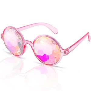 Pink Kaleidoscope Glasses